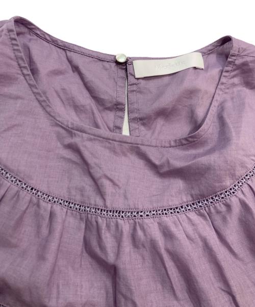 merlette（マーレット）merlette (マーレット) ギャザーブラウス ラベンダー サイズ:記載なしの古着・服飾アイテム