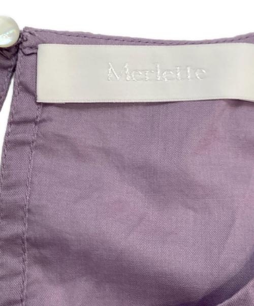 merlette（マーレット）merlette (マーレット) ギャザーブラウス ラベンダー サイズ:記載なしの古着・服飾アイテム