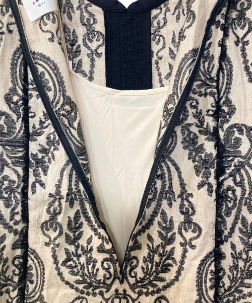 Ameri（アメリ）Ameri (アメリ) DAMASK EMBROIDERY LINEN DRESS アイボリー サイズ:Sの古着・服飾アイテム