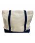 maison kitsune (メゾンキツネ) ハンドライティング ラージ トート ネイビー：13000円