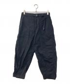 THE NORTHFACE PURPLELABELザ・ノースフェイス パープルレーベル）の古着「Ripstop Wide Cropped Pants リップストップ ワイド クロップド パンツ」｜ブラック