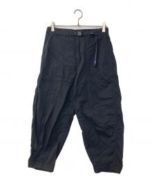 THE NORTHFACE PURPLELABEL（ザ・ノースフェイス パープルレーベル）の古着「Ripstop Wide Cropped Pants リップストップ ワイド クロップド パンツ」｜ブラック