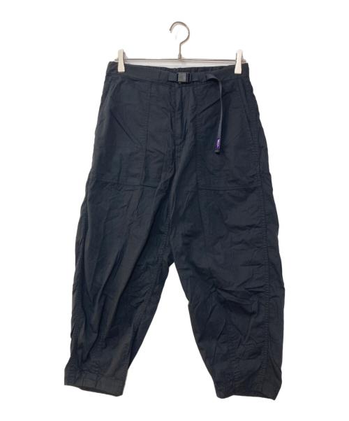 THE NORTHFACE PURPLELABEL（ザ・ノースフェイス パープルレーベル）THE NORTHFACE PURPLELABEL (ザ・ノースフェイス パープルレーベル) Ripstop Wide Cropped Pants リップストップ ワイド クロップド パンツ ブラック サイズ:30の古着・服飾アイテム