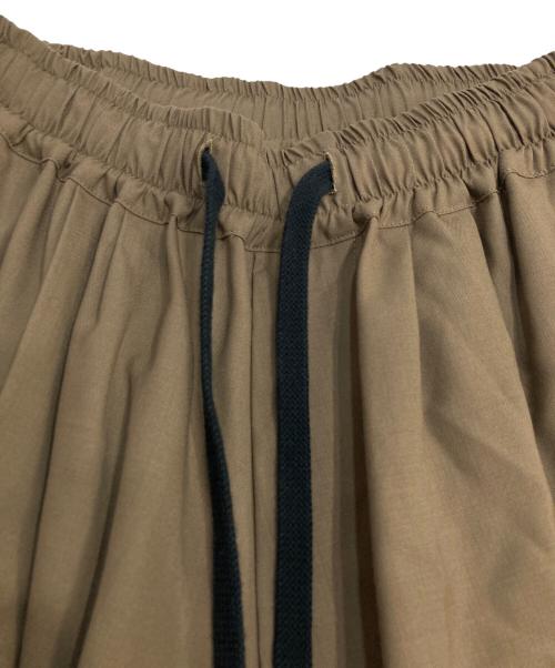My Beautiful Landlet（マイビューティフルランドレット）My Beautiful Landlet (マイビューティフルランドレット) TECH WOOL BACKWARP WIDE EASY PANTS ブラウンの古着・服飾アイテム