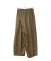 My Beautiful Landlet (マイビューティフルランドレット) TECH WOOL BACKWARP WIDE EASY PANTS ブラウン：8000円
