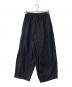 My Beautiful Landlet (マイビューティフルランドレット) TECH WOOL BACKWARP WIDE EASY PANTS ブラック：8000円