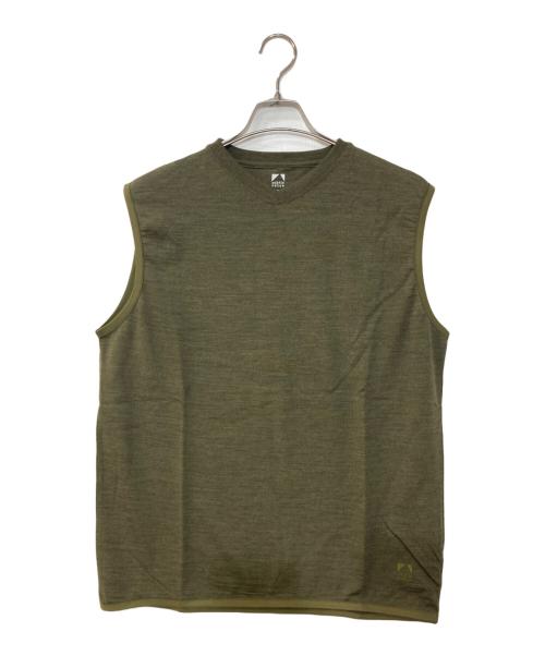 subtle voice（サトルボイス）subtle voice (サトルボイス) SVウールAddベスト グリーン サイズ:Sの古着・服飾アイテム