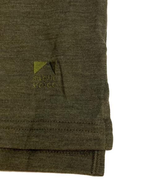 subtle voice（サトルボイス）subtle voice (サトルボイス) SVウールTシャツ グリーン サイズ:Sの古着・服飾アイテム