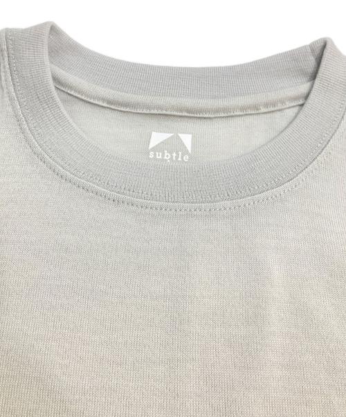 subtle voice（サトルボイス）subtle voice (サトルボイス) SVウールTシャツ グレー サイズ:Sの古着・服飾アイテム