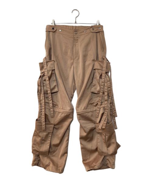 TAAKK（ターク）TAAKK (ターク) SATIN CARGO TROUSERS ベージュ サイズ:2の古着・服飾アイテム