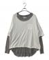 FACETASM（ファセッタズム）の古着「LAYERED LONGSLEEVE TEE」｜ホワイト×グレー