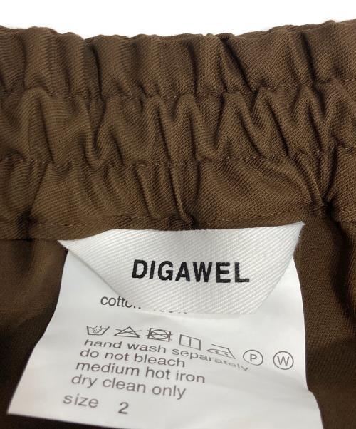 digawel（ディガウェル）DIGAWEL (ディガウェル) Baggy Shorts バギーショーツ ブラウン サイズ:2の古着・服飾アイテム