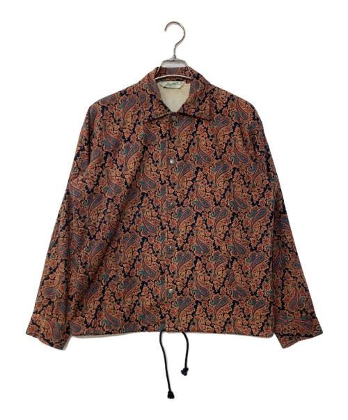 BACKERS（バッカーズ）BACKERS (バッカーズ) ペイズリー柄ジャケット ブラウン サイズ:Mの古着・服飾アイテム