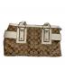 COACH (コーチ) シグネチャートートバッグ ベージュ×ホワイト：8000円