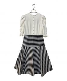 BORDERS at BALCONY（ボーダーズアットバルコニー）の古着「MERMAID DRESS」｜ホワイト