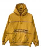 SUPREMEシュプリーム）の古着「Coverstitch Hooded Sweatshirt パーカー」｜イエロー