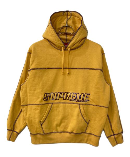 SUPREME（シュプリーム）SUPREME (シュプリーム) Coverstitch Hooded Sweatshirt パーカー イエロー サイズ:Sの古着・服飾アイテム