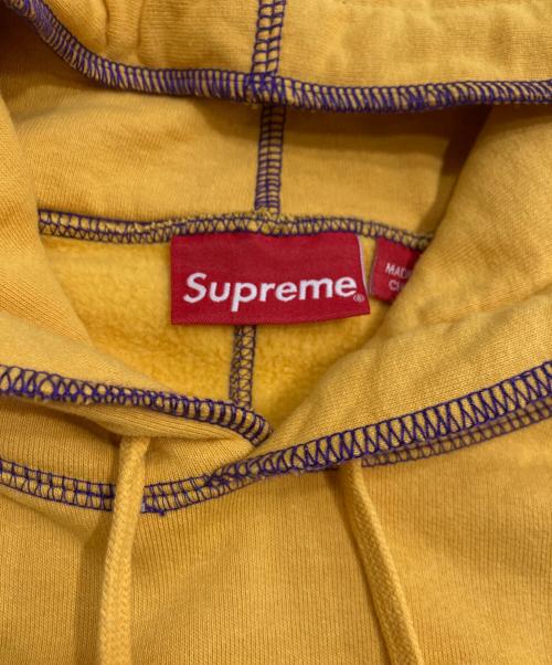 SUPREME（シュプリーム）SUPREME (シュプリーム) Coverstitch Hooded Sweatshirt パーカー イエロー サイズ:Sの古着・服飾アイテム