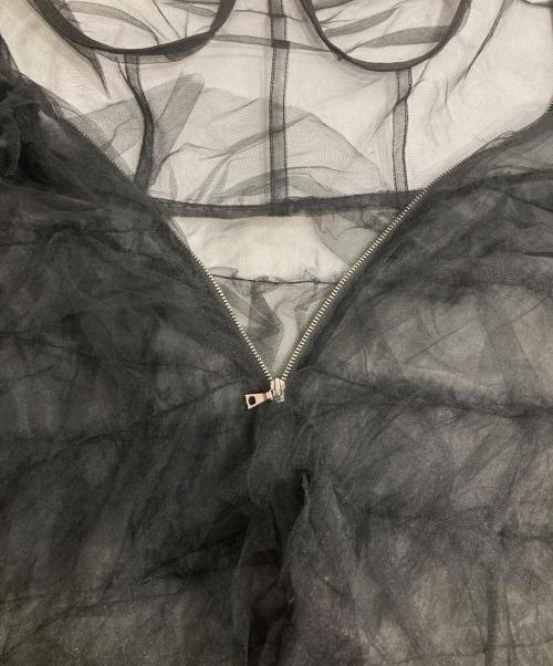 MAISON SPECIAL（メゾンスペシャル）MAISON SPECIAL (メゾンスペシャル) ティアードチュールワンピース ブラック サイズ:FREEの古着・服飾アイテム