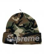 SUPREME×New Eraシュプリーム×ニューエラ）の古着「split beanie ビーニー」｜グリーン×ブラウン