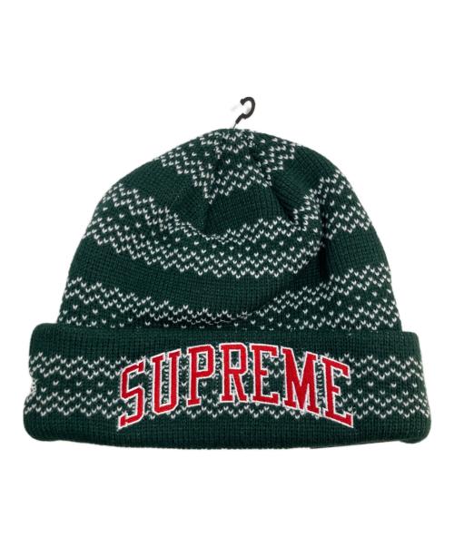 SUPREME（シュプリーム）SUPREME (シュプリーム) New Era (ニューエラ) split beanie ビーニー グリーン×ブラウンの古着・服飾アイテム