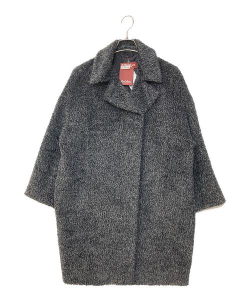 Max Mara Studio（マックスマーラ ストゥディオ）MAX MARA STUDIO (マックスマーラ ストゥディオ) アルパカウールシャギーコート グレー サイズ:40の古着・服飾アイテム
