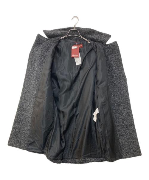 Max Mara Studio（マックスマーラ ストゥディオ）MAX MARA STUDIO (マックスマーラ ストゥディオ) アルパカウールシャギーコート グレー サイズ:40の古着・服飾アイテム