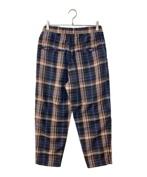 WELLDER（ウェルダー）WELLDER (ウェルダー) Drawstring Easy Trousers チェックパンツ ネイビー サイズ:3の古着・服飾アイテム
