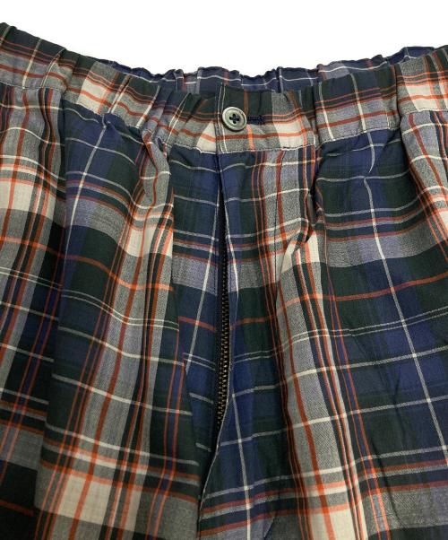 WELLDER（ウェルダー）WELLDER (ウェルダー) Drawstring Easy Trousers チェックパンツ ネイビー サイズ:3の古着・服飾アイテム