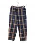 WELLDER（ウェルダー）の古着「Drawstring Easy Trousers チェックパンツ」｜ネイビー