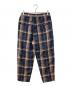 WELLDER (ウェルダー) Drawstring Easy Trousers チェックパンツ ネイビー サイズ:3：6000円
