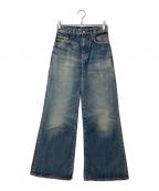 X-GIRLエックスガール）の古着「FLARED DENIM PANTS」｜インディゴ
