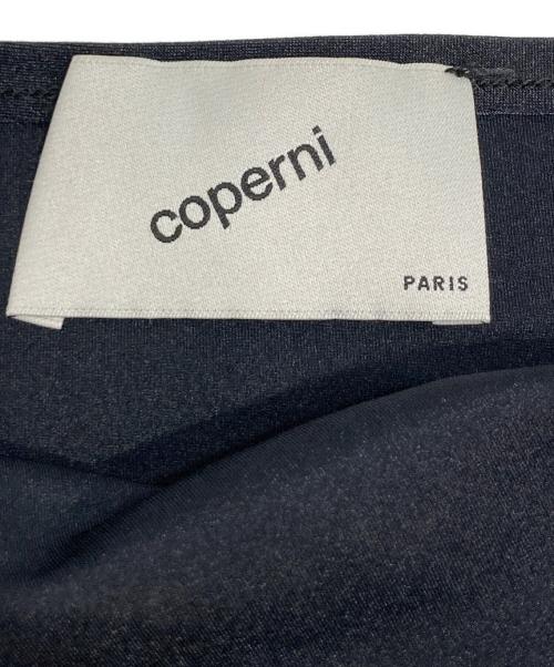coperni（コペルニ）Coperni (コペルニ) Asymmetric Draped Jersey Top アシンメトリック ドレープ ジャージ トップ ブラック サイズ:XSの古着・服飾アイテム