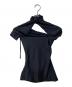 Coperni (コペルニ) Asymmetric Draped Jersey Top アシンメトリック ドレープ ジャージ トップ ブラック サイズ:XS：6000円