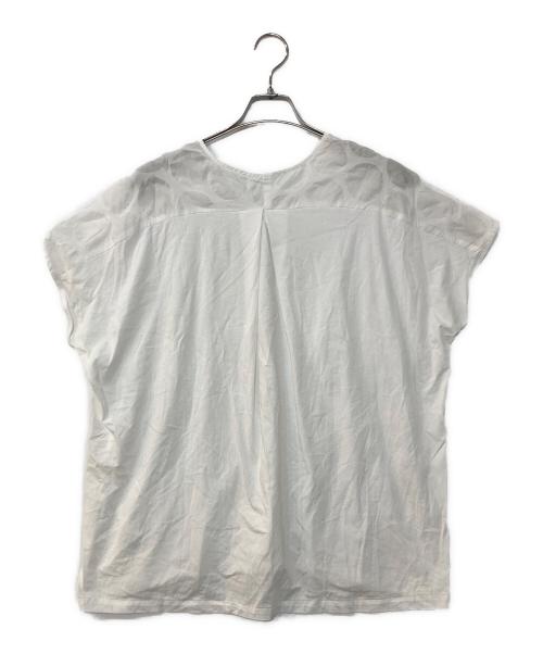 BEARDSLEY（ビアズリー）BEARDSLEY (ビアズリー) ドットリップルブラウス ホワイト サイズ:Fの古着・服飾アイテム