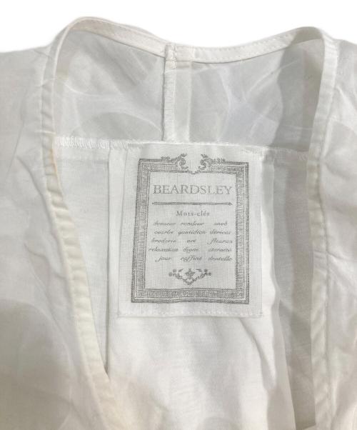 BEARDSLEY（ビアズリー）BEARDSLEY (ビアズリー) ドットリップルブラウス ホワイト サイズ:Fの古着・服飾アイテム