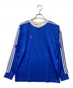 adidasアディダス）の古着「80’s ゲームシャツ」｜ブルー