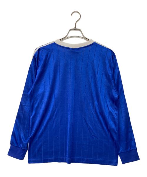 adidas（アディダス）adidas (アディダス) 80’s ゲームシャツ ブルー サイズ:Lの古着・服飾アイテム
