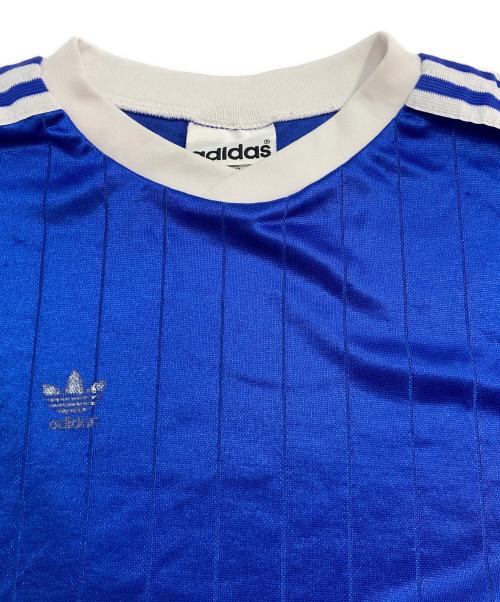 adidas（アディダス）adidas (アディダス) 80’s ゲームシャツ ブルー サイズ:Lの古着・服飾アイテム