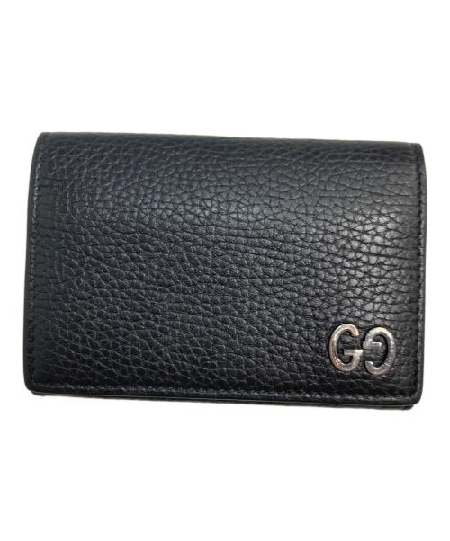 GUCCI（グッチ）GUCCI (グッチ) DORIAN ドリアン レザーカードケース ブラックの古着・服飾アイテム