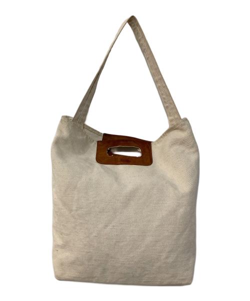 SLOW&CO（スロウアンドコー）SLOW&CO (スロウアンドコー) truck 2way tote bag ホワイトの古着・服飾アイテム