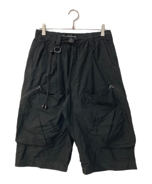 mout recon tailor（マウトリーコンテーラー）MOUT RECON TAILOR (マウトリーコンテーラー) ナイロンハーフパンツ ブラック サイズ:46の古着・服飾アイテム