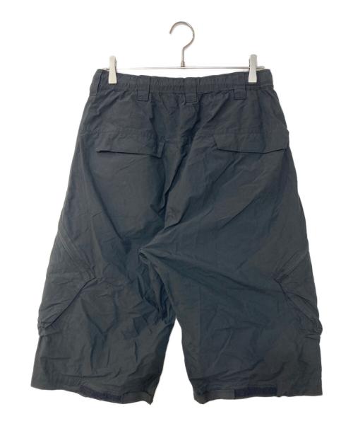 mout recon tailor（マウトリーコンテーラー）MOUT RECON TAILOR (マウトリーコンテーラー) ナイロンハーフパンツ ブラック サイズ:46の古着・服飾アイテム
