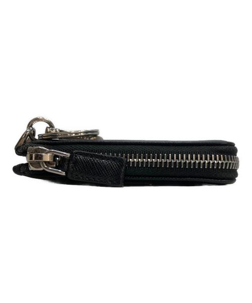 PRADA（プラダ）PRADA (プラダ) サフィアーノ ミニポーチ キーチェーン チャーム コインケース ブラックの古着・服飾アイテム