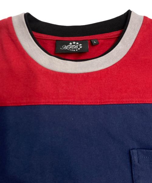 AFB（エーエフビー）AFB (エーエフビー) PALETTE COLOR TEE レッド サイズ:Lの古着・服飾アイテム