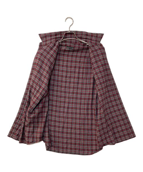 LAD MUSICIAN（ラッドミュージシャン）LAD MUSICIAN (ラッドミュージシャン) RAYON CHECK BIG SHIRT レッド サイズ:42の古着・服飾アイテム