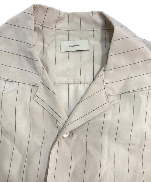 Toironier（トワロニエ）Toironier (トワロニエ) Open-Collar Shirt ベージュ サイズ:Fの古着・服飾アイテム