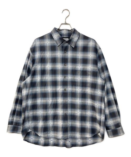 MAISON SPECIAL（メゾンスペシャル）MAISON SPECIAL (メゾンスペシャル) Prime-Over Regular Collar Shirt ブルー サイズ:2の古着・服飾アイテム