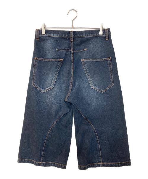 NVRFRGT（ネヴァーフォーゲット）NVRFRGT (ネヴァーフォーゲット) 3D Twisted Jorts 3D ツイステッド ジョーツ インディゴ サイズ:2の古着・服飾アイテム