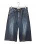 NVRFRGT（ネヴァーフォーゲット）の古着「3D Twisted Jorts 3D ツイステッド ジョーツ」｜インディゴ